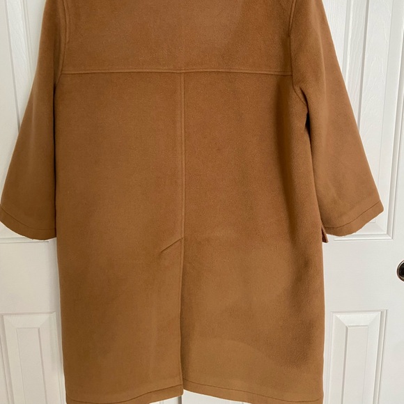 Calvin Klein Womens Peacoat Jacket Beige Size 14 Wool - Picture 3 of 7